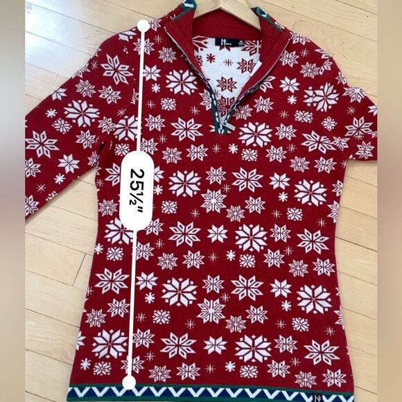 Neve Jane 1/4 Zip  Pullover Merino Wool Sweater in Tango M NWOT - Picture 4 of 11